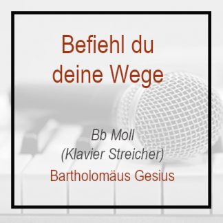 Befiehl du deine Wege - Klavierversion- Bb Moll - Bartholomäus Gesius