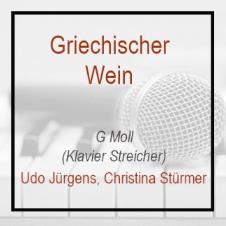 Griechischer Wein - Udo Jürgens - Silbermond - G Moll