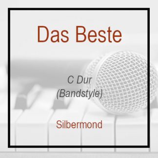 Das Beste - C Dur - Playback - Instrumental - Silbermond - Karaoke