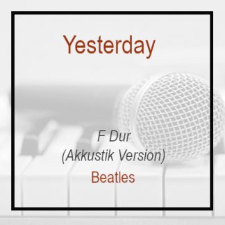 Yesterday - F Dur - Beatles - Playback