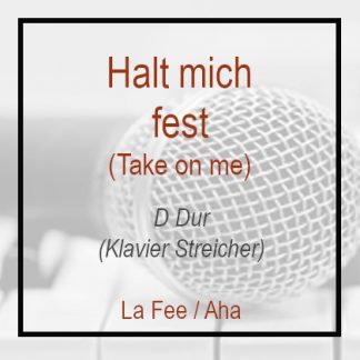 Halt mich fest - D Dur - Klavierversion - Flügel - Take on me - Aha - La Fee