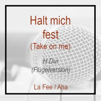 Halt mich fest - H Dur - Klavierversion - Take on me - Aha - La Fee