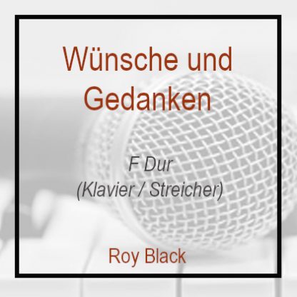 Wünsche und Gedanken Roy Black F Dur Klavierversion