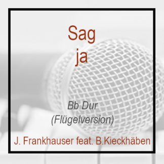 Sag ja (Bb Dur) Klavierversion Flügel