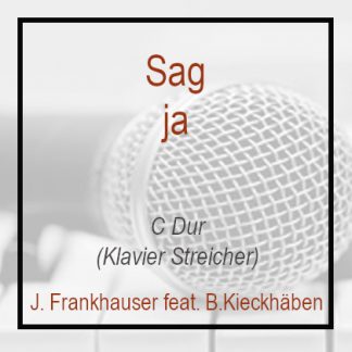 Sag ja (C Dur) Klavierversion mit Streichern