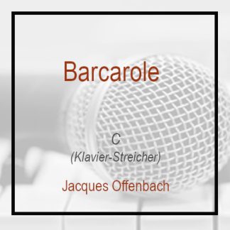 Barcarole (C) - Jaques Offenbach - Playback - Instrumental - Karaoke
