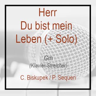 Herr du bist mein Leben Gm + Solo Klavierversion Instrumental Playback