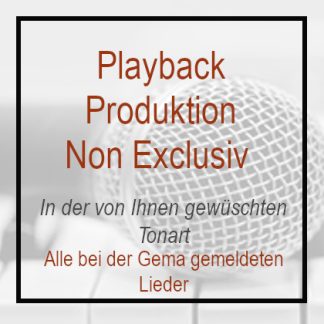 Klavierversion / Klavierplayback erstellen - Non Exclusiv