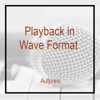 Instrumental zusätzlich als Wave Format