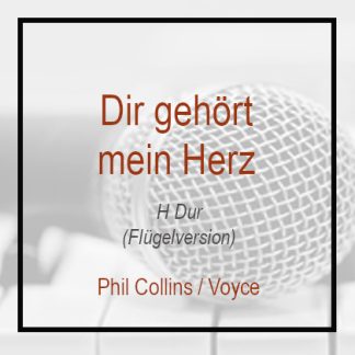 Dir gehört mein Herz - Flügelversion - Phil collins Voice H Dur