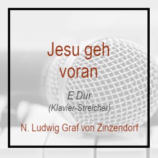 Jesu geh voran -E- Instrumental Playback Klavierversion