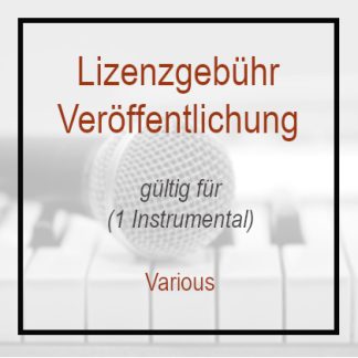 Liznezgebühr für 1 Instrumental